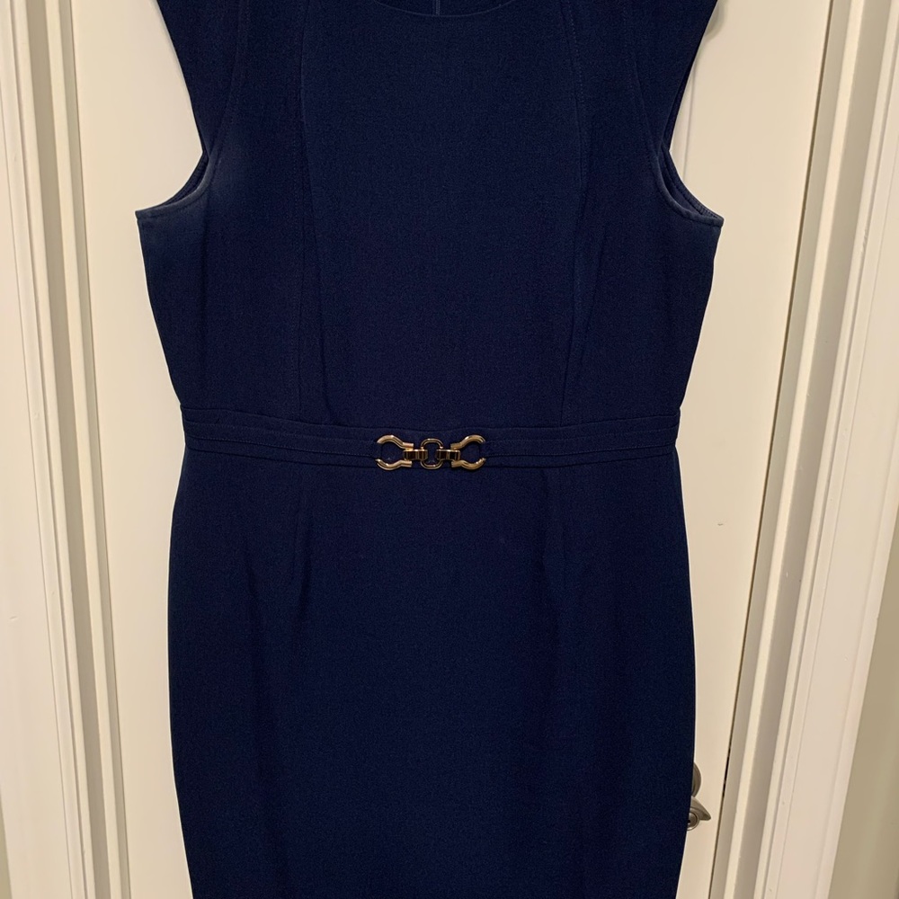 Tahari, Size 12, Navy blue dress